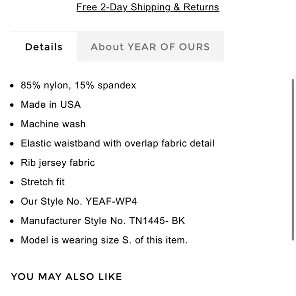 SET OF 3 pairs Year of Ours rubbed Veronica leggings. Medium. 3 for 1 deal! - Picture 6 of 6